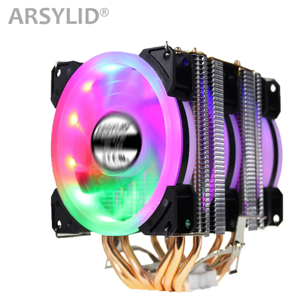 Кулер для процессора LGA2011 4 контактный кулер узкого AMD AM4 6 тепловых трубок диаметр