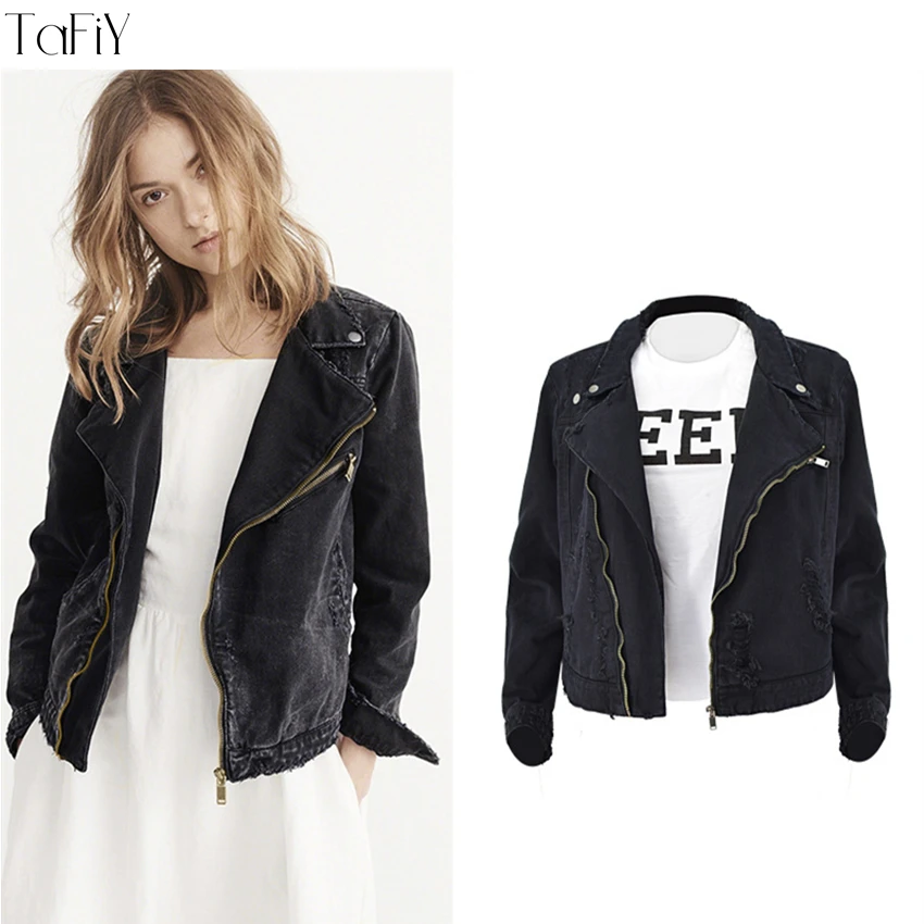TaFiY New Fashion Jeans Jacket Women Cotton Zipper Denim Jacket Slim Long Sleeve Women Coat Motorcycle Vintage Tops Outerwear
TaFiY New Fashion Jeans Jacket Women Cotton Zipper Denim Jacket Slim Long Sleeve Women Coat Motorcycle Vintage Tops Outerwear