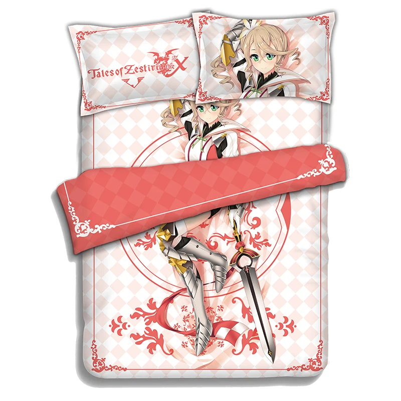 Japanese Anime Tales of Zestiria alisha Bedding Sheet Bedding Sets Bedcover Pillow Case 4PCS
Japanese Anime Tales of Zestiria alisha Bedding Sheet Bedding Sets Bedcover Pillow Case 4PCS