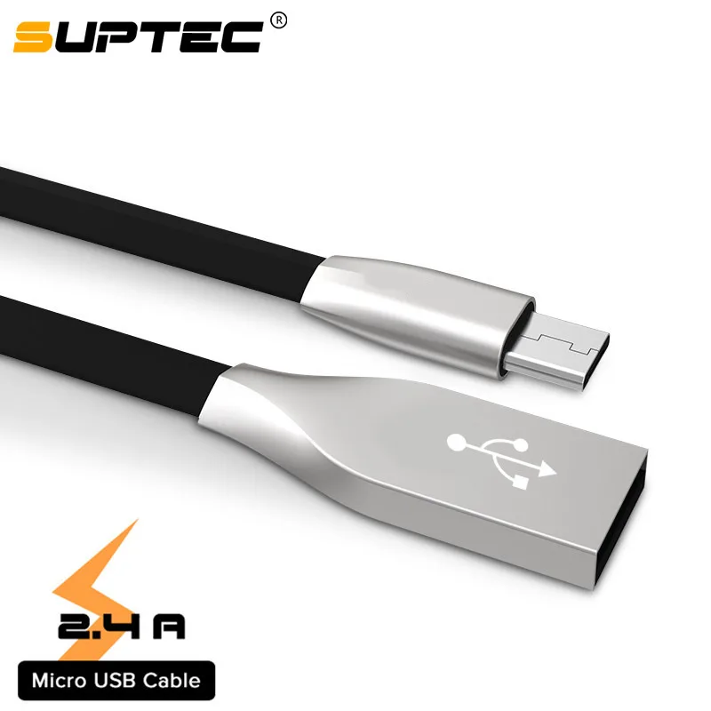 SUPTEC цинковый сплав микро USB кабель Быстрая зарядка для Samsung Galaxy S7 S6 S5 S4 Xiaomi Huawei LG