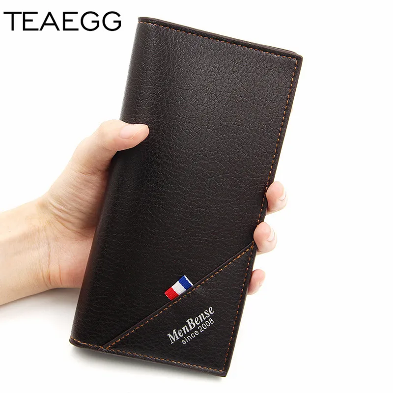 TEAEGG роскошный новый мужской кошелек длинный большой вместительный