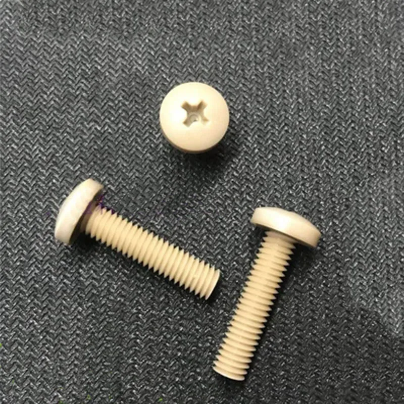 2pcs M5 High temperature resistant screw Peek screws Round head cross Highs strength bolts Phillips 8mm-30mm Length
2pcs M5 High temperature resistant screw Peek screws Round head cross Highs strength bolts Phillips 8mm-30mm Length