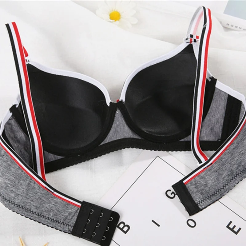 Push Up Bra Stylish Comfortable Striped Back Closure Patchwork Color Girl Thin Thick Underwire Bra with Bow
Push Up Bra Stylish Comfortable Striped Back Closure Patchwork Color Girl Thin Thick Underwire Bra with Bow