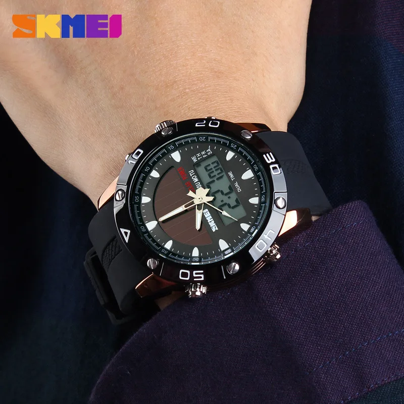 New Energy Solar Watch Men Digital Sports LED Men Watches Solar Dual Display Watches Men Watch Sports Military Wriswatch Relojes
New Energy Solar Watch Men Digital Sports LED Men Watches Solar Dual Display Watches Men Watch Sports Military Wriswatch Relojes