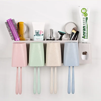Suction wall type four mouth washing storage set with toothpaste squeezing device 37*11.5*12cm free shipping
Suction wall type four mouth washing storage set with toothpaste squeezing device 37*11.5*12cm free shipping
