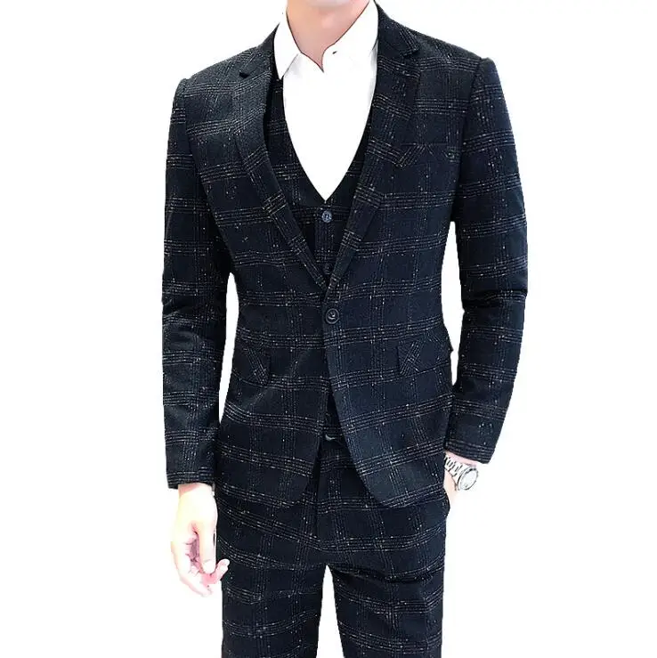 British Business Gentleman Men's Wedding Business Casual Suits Sets /Men Three-piece Suits Male Vest+Blazers+pants Suit
British Business Gentleman Men's Wedding Business Casual Suits Sets /Men Three-piece Suits Male Vest+Blazers+pants Suit