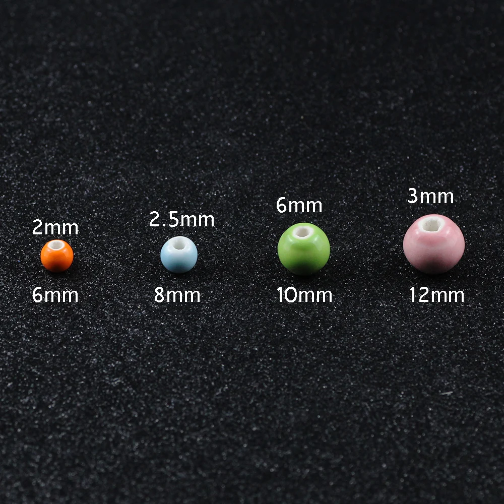 WLYeeS Candy color Ceramic Beads 6 to 12mm Glaze porcelain Round Ball Spacer Loose beads fit DIY Jewelry Bracelet earring Making
WLYeeS Candy color Ceramic Beads 6 to 12mm Glaze porcelain Round Ball Spacer Loose beads fit DIY Jewelry Bracelet earring Making