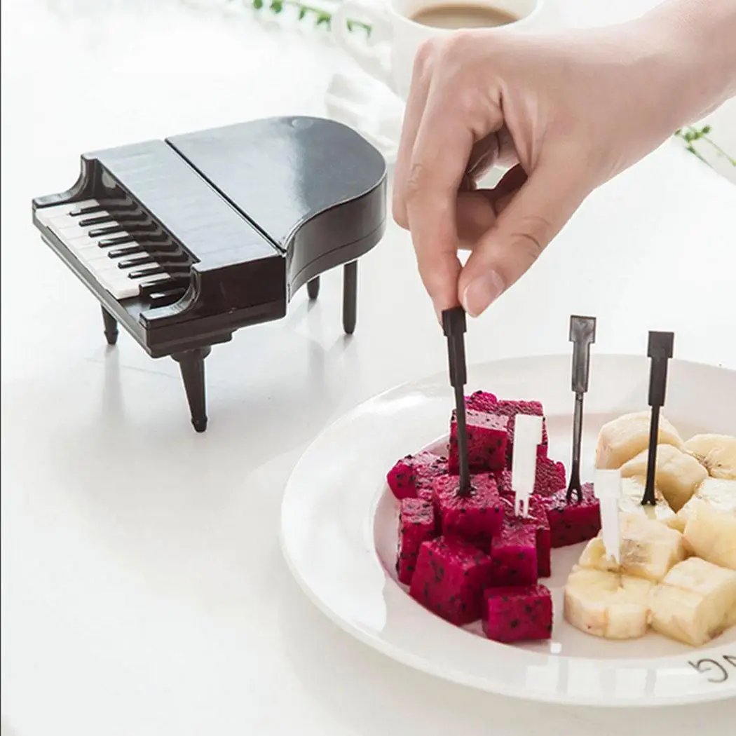 Декоры для моделирования вилки пирог вечеринок стол пианино фруктовый Овощной