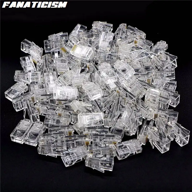 10000pcs High Quality RJ45 Network 8P8C Modular Plug Cat6 CAT6e Connector Adapter For Cat6 Cat6e Ethernet Lan Cable Plugs
10000pcs High Quality RJ45 Network 8P8C Modular Plug Cat6 CAT6e Connector Adapter For Cat6 Cat6e Ethernet Lan Cable Plugs