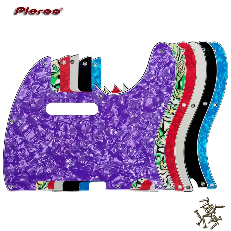 Pleroo Guitar Parts For US Standard 8 Screw Holes 62 Year Tele Telecaster Pickguard Scratch Plate Multicolor choice|Детали и