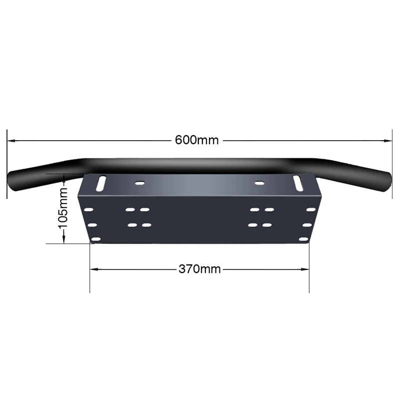 Universal Car Front Bumper License Plate Offroad Light Bull Bar Frame Holder Bracket For Jeep Pickup SUV Truck Styling | Автомобили и
