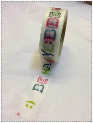 Beautiful high quality washi paper tape/15mm*10m lovely color be happy masking japan washi tape
Beautiful high quality washi paper tape/15mm*10m lovely color be happy masking japan washi tape