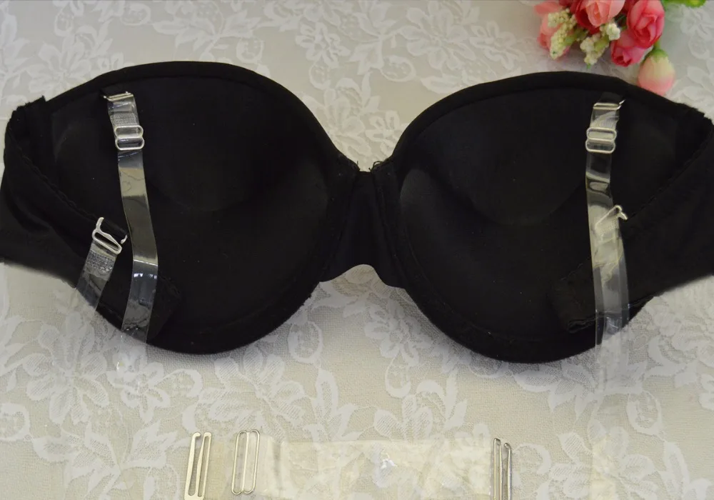 Women Bras Top Sexy Brassiere Lingerie Comfortable Black Fashion New 70 75 80 85 90 A B C D Push Up Adjusted Straps Bralette | Женская