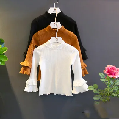 Autumn Lovely Girl Solid Booting Tee Shirts Fashion Flare Sleeve T Shirt for Girls Baby Clothes Children Knitting Top Tees 3-8Y
Autumn Lovely Girl Solid Booting Tee Shirts Fashion Flare Sleeve T Shirt for Girls Baby Clothes Children Knitting Top Tees 3-8Y