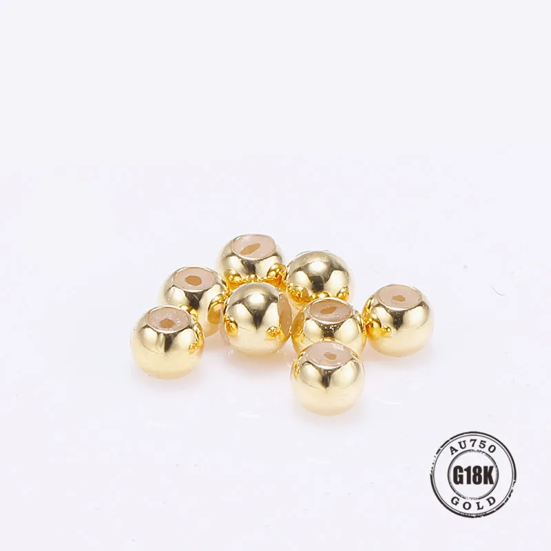 AU750 Genuine 18k golden silica gel positioning bead bracelet necklace with beads free adjustment ball For Jewelry making
AU750 Genuine 18k golden silica gel positioning bead bracelet necklace with beads free adjustment ball For Jewelry making