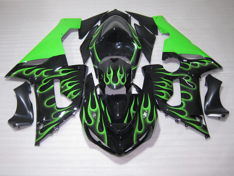 ABS полный обтекатель комплект для Kawasaki NINJA ZX 6R 2005 2006 zx6r 05 06 зеленый пламя в черном кузове Обтекатели набор HP53
ABS полный обтекатель комплект для Kawasaki NINJA ZX 6R 2005 2006 zx6r 05 06 зеленый пламя в черном кузове Обтекатели набор HP53