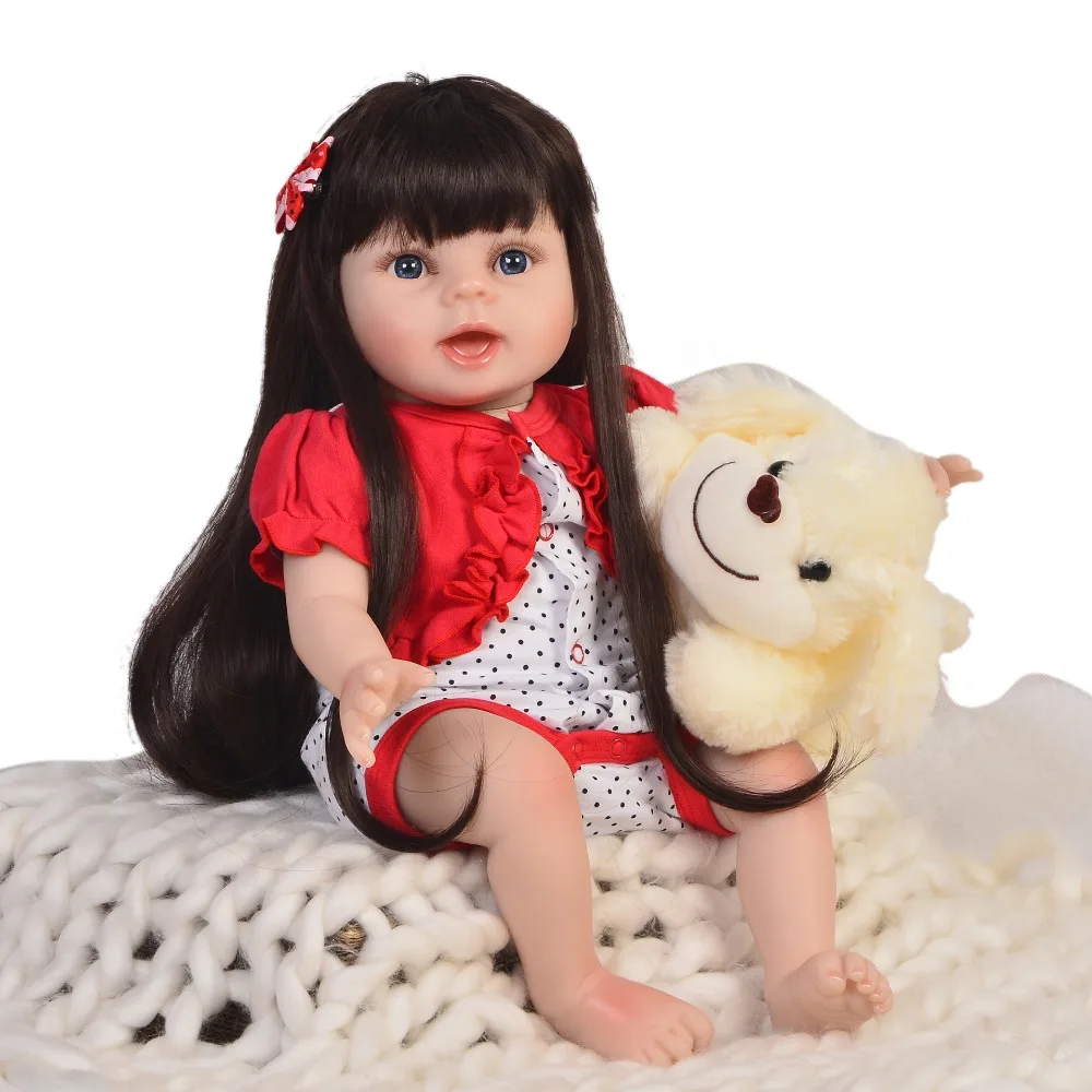DollMai Brand Reborn dolls toys girl toddler silicone reborn baby doll lifelike with puppy plush best child bebe gift reborn
DollMai Brand Reborn dolls toys girl toddler silicone reborn baby doll lifelike with puppy plush best child bebe gift reborn