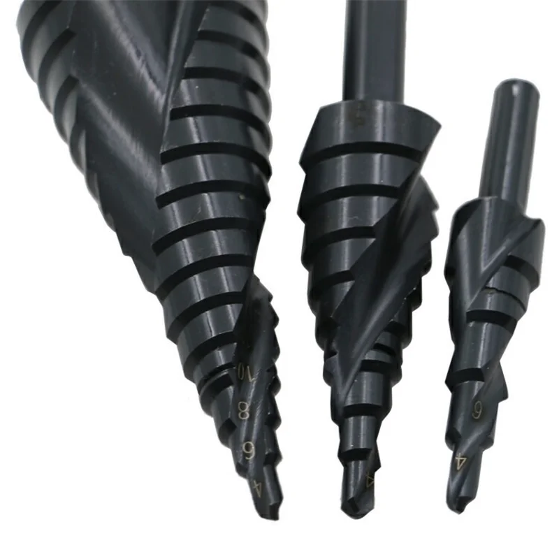 High-Speed Steel Spiral Groove Nitrogen-Bearing Step Drill 4-32mm Step Drill 3 Pieces Of Multi-Function Export Pin Bit
High-Speed Steel Spiral Groove Nitrogen-Bearing Step Drill 4-32mm Step Drill 3 Pieces Of Multi-Function Export Pin Bit