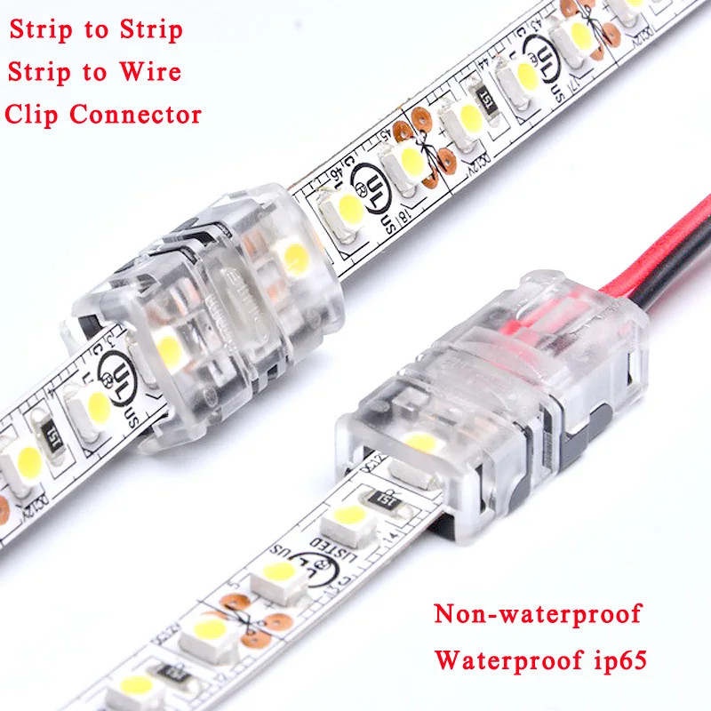 2Pin 3Pin 4Pin 5Pin 8MM 10MM12MM Wire to LED Strip Connector Strip to Strip Clip Connector for Single Color RGB LED Strip Light
2Pin 3Pin 4Pin 5Pin 8MM 10MM12MM Wire to LED Strip Connector Strip to Strip Clip Connector for Single Color RGB LED Strip Light
