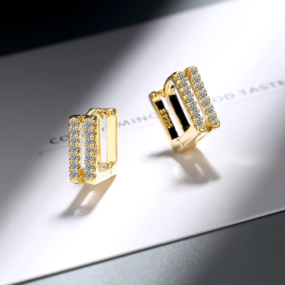 Gold Earrings Luxury 925 sterling silver Crystal Earring For Women Korea Japan Fashion Party Jewelry New Oorbellen
Gold Earrings Luxury 925 sterling silver Crystal Earring For Women Korea Japan Fashion Party Jewelry New Oorbellen