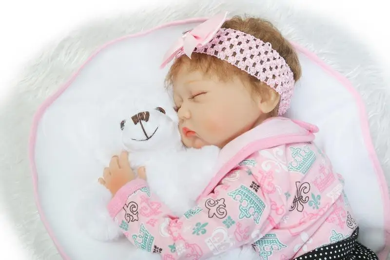 Кукла реборн мягкая виниловая 55 см 2017|reborn bonecas|reborn baby dollbaby doll toy |