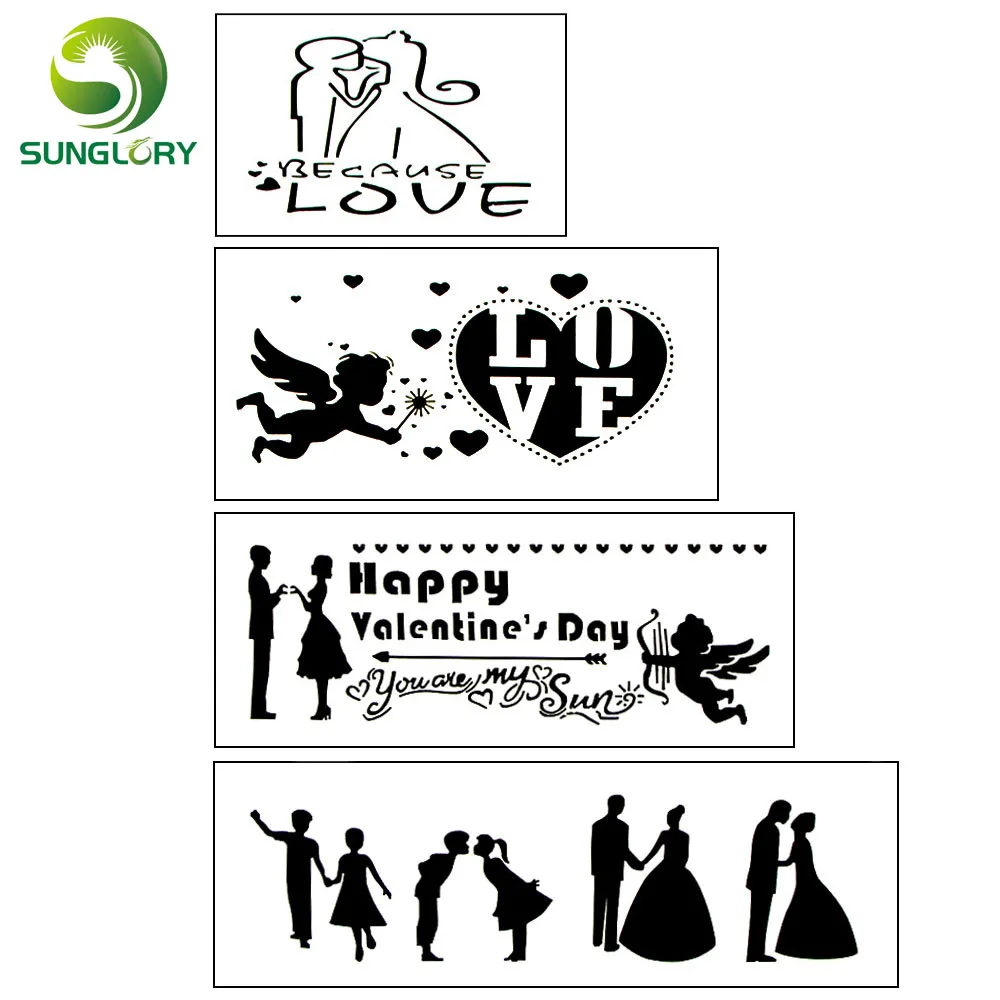 Happy Valentine's Day Fondant Decorating 4PCS Love Cake Stencil Wedding Decoration Cupcake Template Mold Baking Tools For Cakes
Happy Valentine's Day Fondant Decorating 4PCS Love Cake Stencil Wedding Decoration Cupcake Template Mold Baking Tools For Cakes
