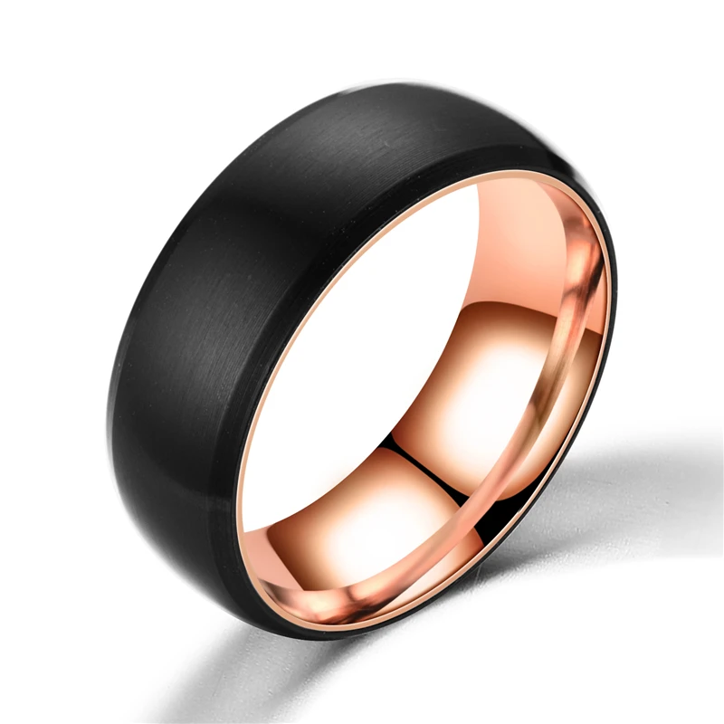 Titanium steel rose gold allergy resistant smooth simple wedding ring for a stylish man and woman turn the ring as a gift
Titanium steel rose gold allergy resistant smooth simple wedding ring for a stylish man and woman turn the ring as a gift
