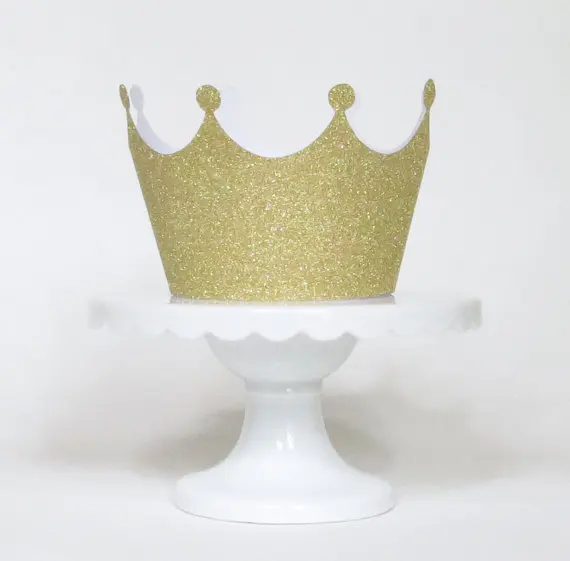 Фото Золотая Корона блестящие обертки для кекса свадебные подставки принцесса новый