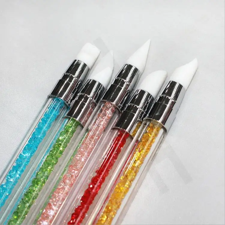 5Pcs/Set Rhinestone Nail Art Brushes Silicone Head Nail Brush Pencil With Acrylic Handle 200sets/Lot
5Pcs/Set Rhinestone Nail Art Brushes Silicone Head Nail Brush Pencil With Acrylic Handle 200sets/Lot
