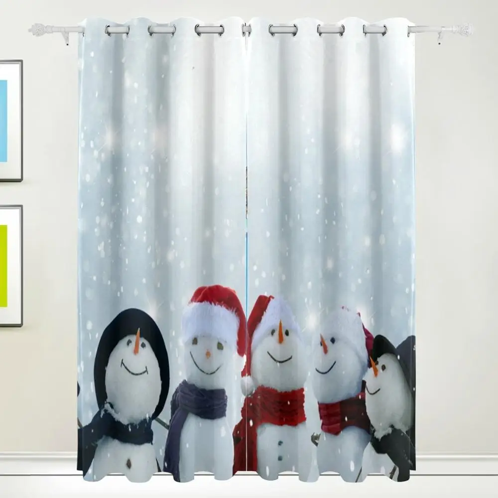 Snowmen Winter Christmas Curtain Drapes Panels Darkening Blackout Grommet Room Divider for Patio Window Sliding Glass Door 55x84
Snowmen Winter Christmas Curtain Drapes Panels Darkening Blackout Grommet Room Divider for Patio Window Sliding Glass Door 55x84