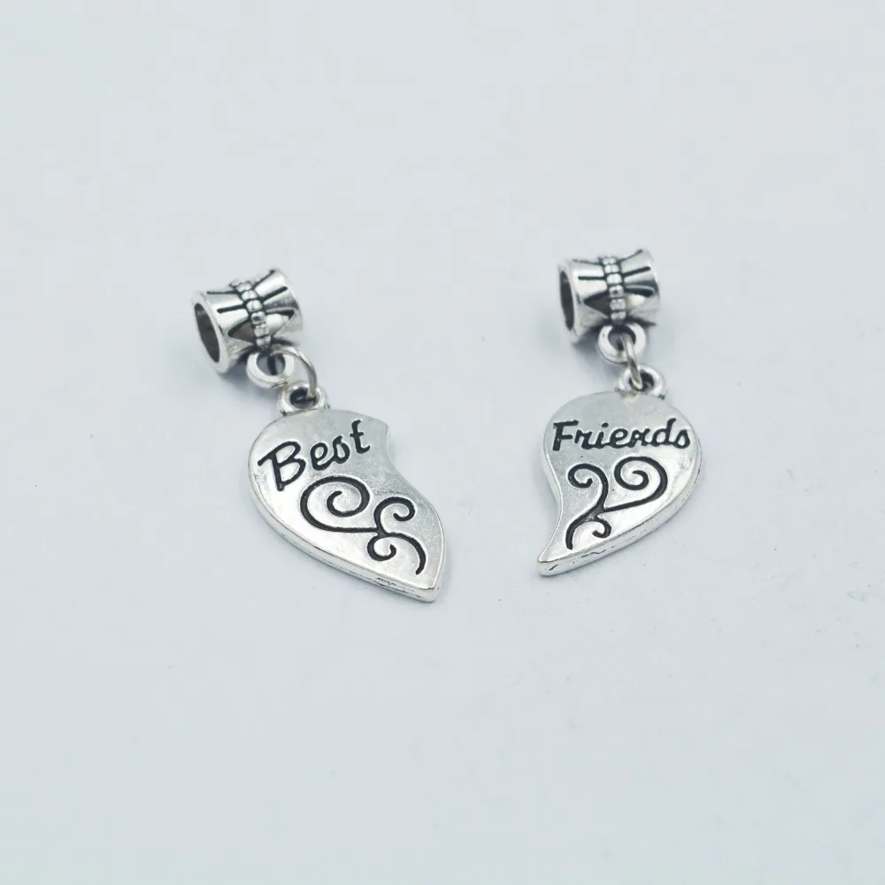 Hot sell 15set/lot wholesale metal Tibet Silver best friend dangle Charms fit style European Bracelets
Hot sell 15set/lot wholesale metal Tibet Silver best friend dangle Charms fit style European Bracelets