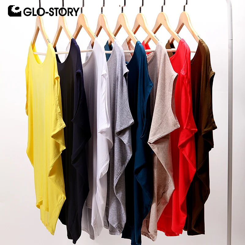 GLO-STORY Women's 2018 Summer Short Sleeve T shirt Woman Plus Size Sexy Off the Shoulder Loose Tshirts Tops WPO-1667
GLO-STORY Women's 2018 Summer Short Sleeve T shirt Woman Plus Size Sexy Off the Shoulder Loose Tshirts Tops WPO-1667