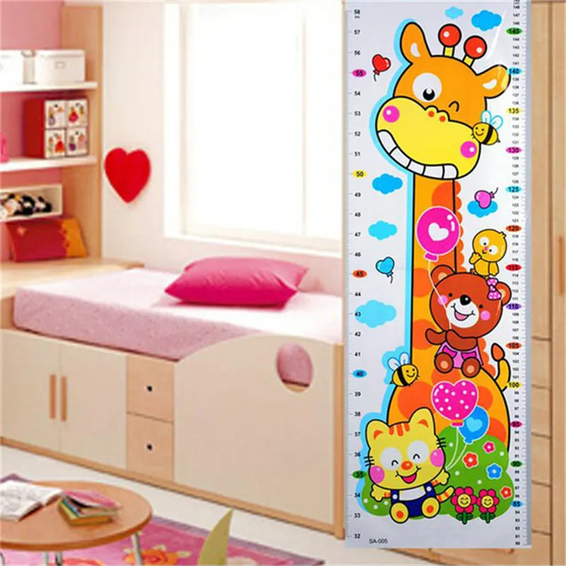 Cartoon animal giraffe measuring wall sticker kids growth height sticker Home bedroom sticker Decor
Cartoon animal giraffe measuring wall sticker kids growth height sticker Home bedroom sticker Decor