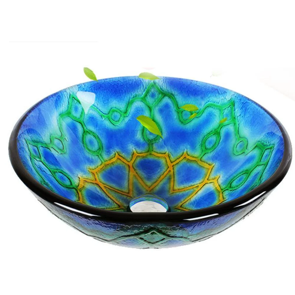 Glass Basin Toughened Glass Washbasin Mediterranean Art Bowl Basin Tempered glass sink LO629510
Glass Basin Toughened Glass Washbasin Mediterranean Art Bowl Basin Tempered glass sink LO629510