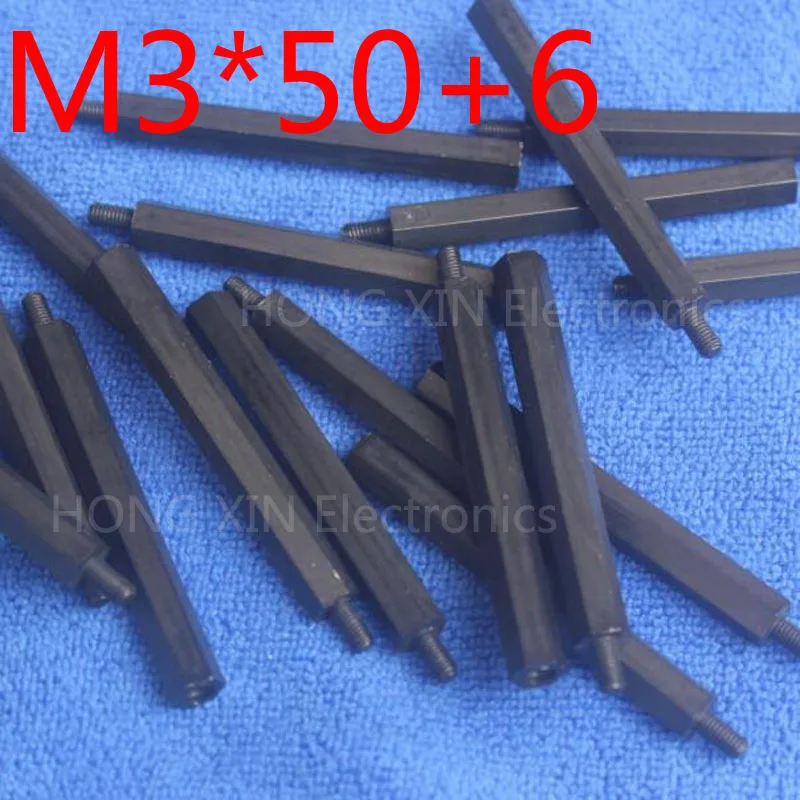 M3*50+6 100pcs Black Nylon Standoff Spacer Standard M3 Male-Female 50mm Standoff Kit Repair Set High Quality plastic screw
M3*50+6 100pcs Black Nylon Standoff Spacer Standard M3 Male-Female 50mm Standoff Kit Repair Set High Quality plastic screw