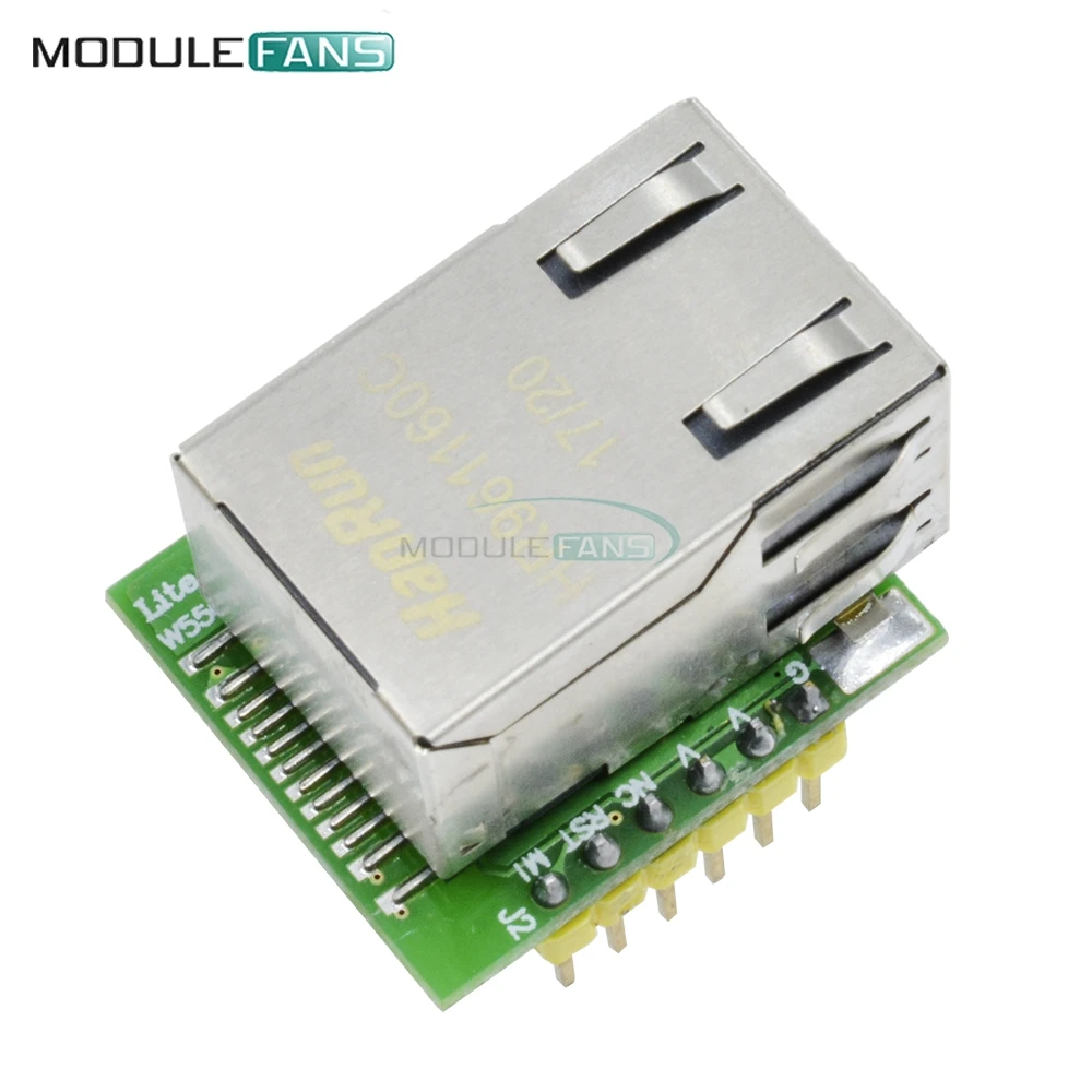 Преобразователь Ethernet сигнала 3 В модуль ENC28J60 W5500 SPI в LAN интерфейс интерфейса TCP/IP Diy
