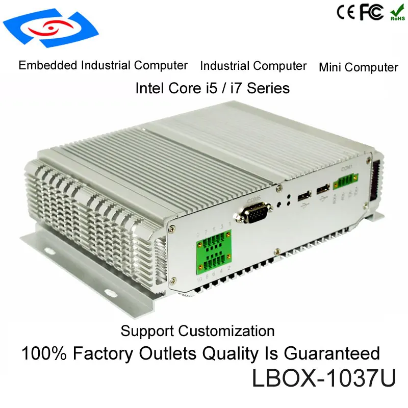 X86 Mini pc 8GB RAM 128GB SSD with 6*COM RS232 & intel core i7 3537U embedded industrial computer 2*LAN
X86 Mini pc 8GB RAM 128GB SSD with 6*COM RS232 & intel core i7 3537U embedded industrial computer 2*LAN