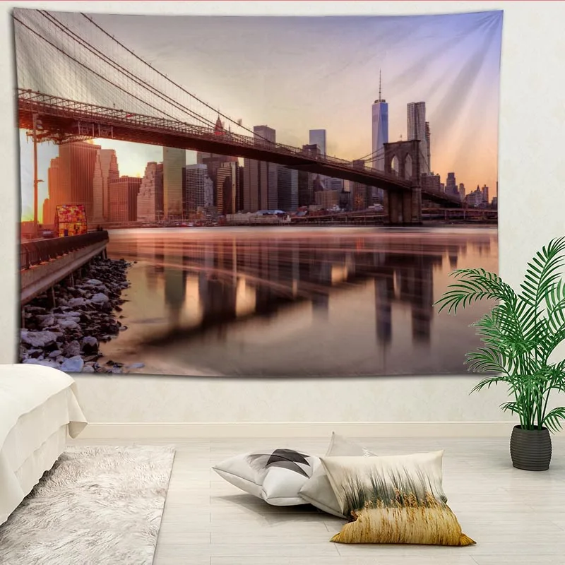 New Arrival Brooklyn Bridge Tapestry Hanging Blanket background wall bedroom Home Art Tapestries Decor Customize your image
New Arrival Brooklyn Bridge Tapestry Hanging Blanket background wall bedroom Home Art Tapestries Decor Customize your image