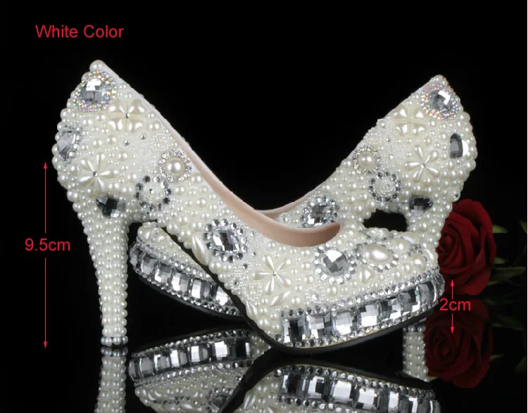 2018 Luxury Handmade Lady's Stiletto heel Rhinestone Shoes Crystal Pearl Wedding Shoes for women Party Shoes Imitation Pearl
2018 Luxury Handmade Lady's Stiletto heel Rhinestone Shoes Crystal Pearl Wedding Shoes for women Party Shoes Imitation Pearl
