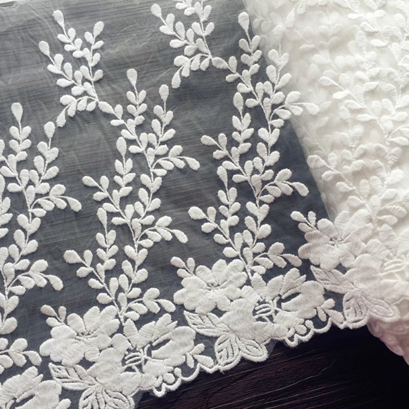 3Y-5Yards/ Lot 31CM Wide White Cotton Wire Embroidered Lace Fabric DIY Handmade Lace Trim Materials Clothing Accessories Lace
3Y-5Yards/ Lot 31CM Wide White Cotton Wire Embroidered Lace Fabric DIY Handmade Lace Trim Materials Clothing Accessories Lace