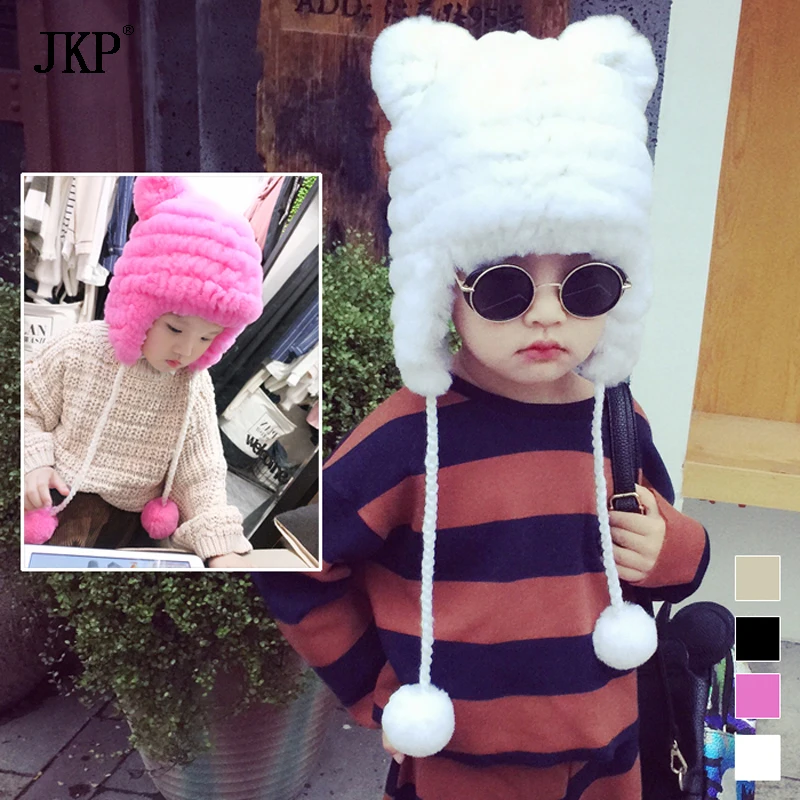 Winter baby Rabbit fur hat Children Hats For Girls&Boy Cotton Thick Warm Knitted Ears Beanie Fur Pompom Cap
Winter baby Rabbit fur hat Children Hats For Girls&Boy Cotton Thick Warm Knitted Ears Beanie Fur Pompom Cap