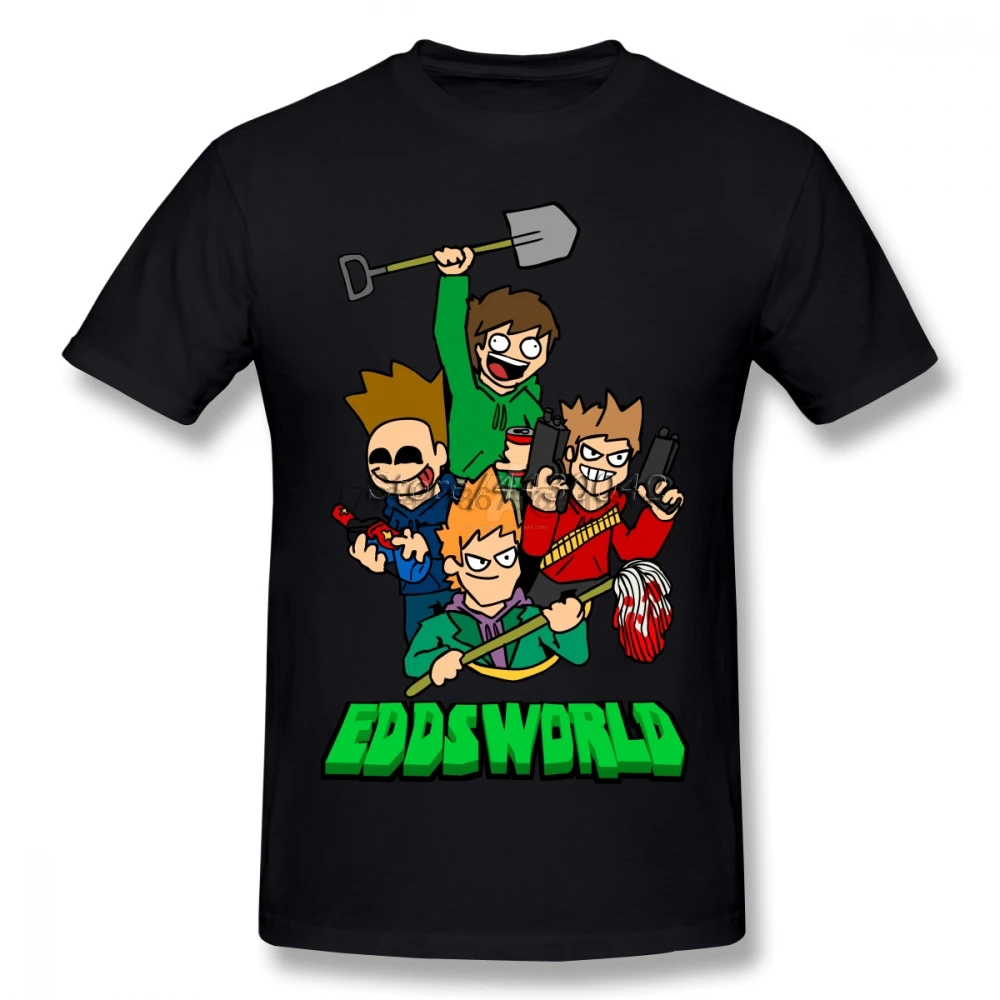 Eddsworld футболка с коротким рукавом мужская хипстерская Kpop хлопковая смешная