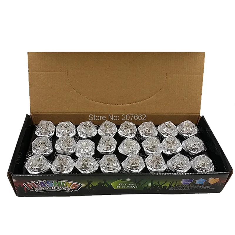 36pcs/lot LED Glowing Diamond Finger Ring WHITE Flashing Light-up Rings Toys Kids Adults Glow Party Christmas Navidad New Year
36pcs/lot LED Glowing Diamond Finger Ring WHITE Flashing Light-up Rings Toys Kids Adults Glow Party Christmas Navidad New Year