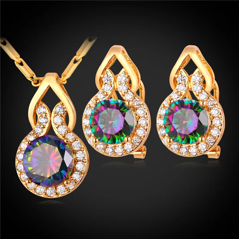 2016 New Earrings And Necklace Set Yellow Gold/Silver Color Fancy Stone Zirconia Bridal Jewelry Set For Women Gifts PE1790
2016 New Earrings And Necklace Set Yellow Gold/Silver Color Fancy Stone Zirconia Bridal Jewelry Set For Women Gifts PE1790