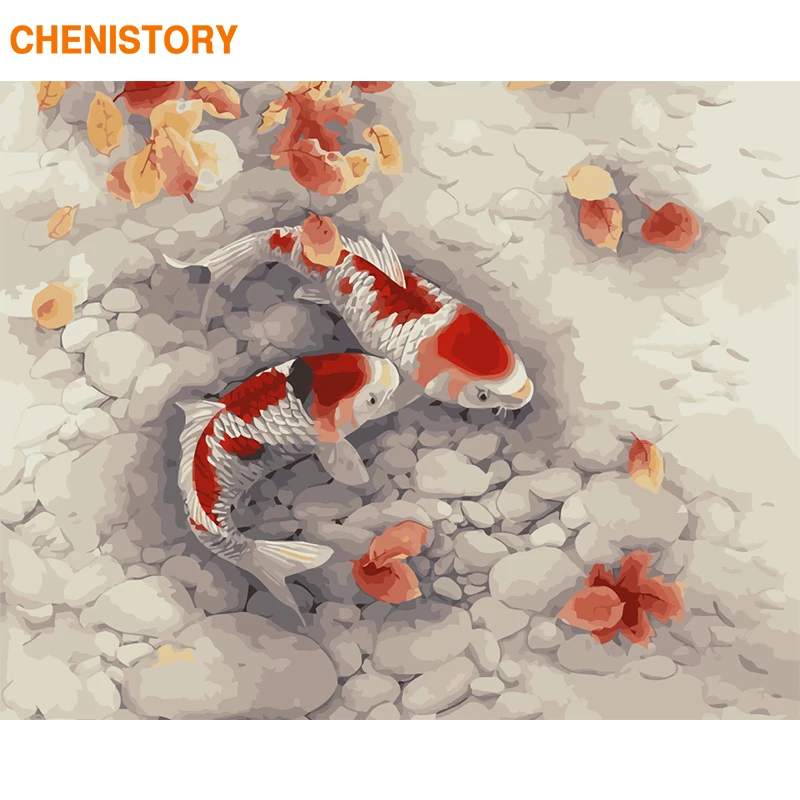 CHENISTORY Frame Fish DIY Краска для рисования по номерам животные краска по номерам Современная Настенная Художественная Картина Холст Краска для до... 
CHENISTORY Frame Fish DIY Краска для рисования по номерам животные краска по номерам Современная Настенная Художественная Картина Холст Краска для до...