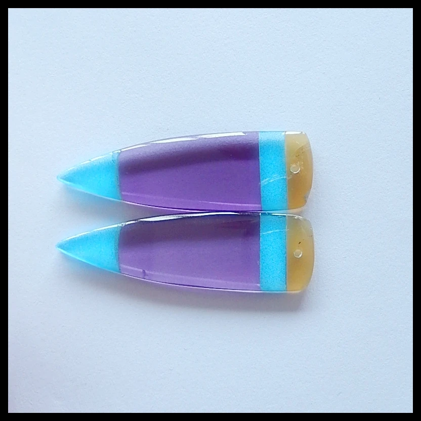 Natural Yellow opal,Blue Jasper,Pieoelectric Quartz Intarsia Earring Bead,Fashion Earring Jewelry,43x13x4mm,7.1g
Natural Yellow opal,Blue Jasper,Pieoelectric Quartz Intarsia Earring Bead,Fashion Earring Jewelry,43x13x4mm,7.1g