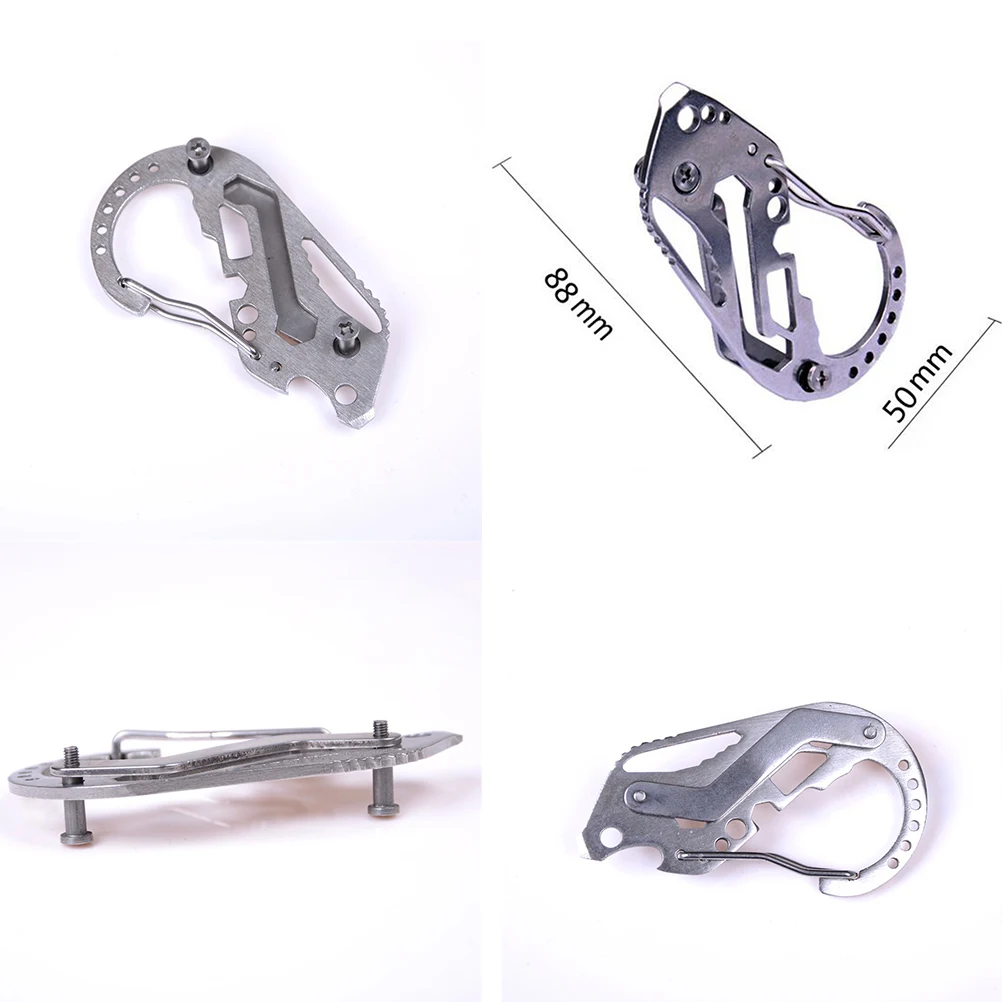 Stainless Steel EDC Keychain Multi Tools Key Holder Clip Wrench Quickdraw Carabiner Stainless With Bottle Opener
Stainless Steel EDC Keychain Multi Tools Key Holder Clip Wrench Quickdraw Carabiner Stainless With Bottle Opener