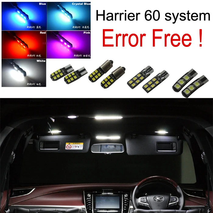 8 x LED room lamp Interior dome map Light Kit Reading Light Package For Harrier 60 series ZSU60 ZSU65 2013-2018
8 x LED room lamp Interior dome map Light Kit Reading Light Package For Harrier 60 series ZSU60 ZSU65 2013-2018