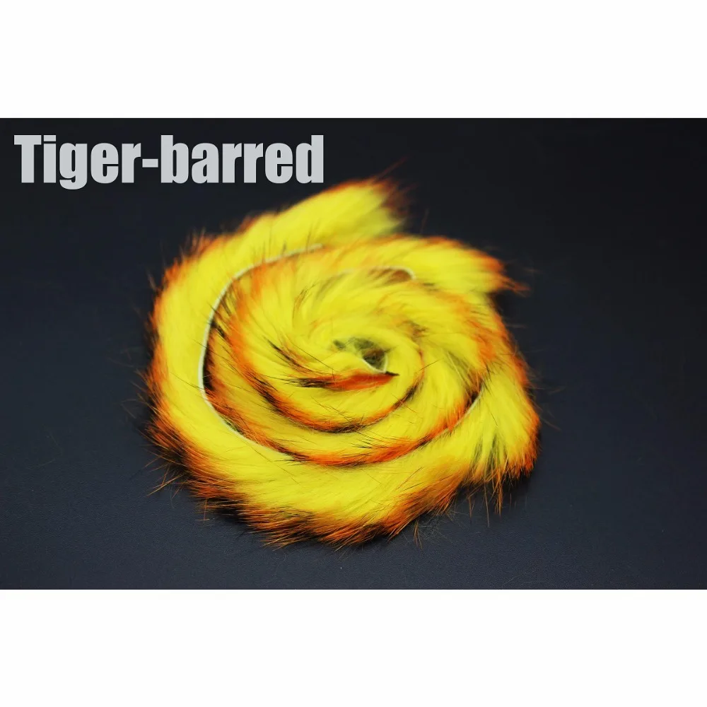 Tigofly 6 pcs Blue/Tiger Barred Orange Colors Rabbit Zonker Strips Straight Cut 4MM Width Hare Hair Fur Bass Fly Tying Materials
Tigofly 6 pcs Blue/Tiger Barred Orange Colors Rabbit Zonker Strips Straight Cut 4MM Width Hare Hair Fur Bass Fly Tying Materials