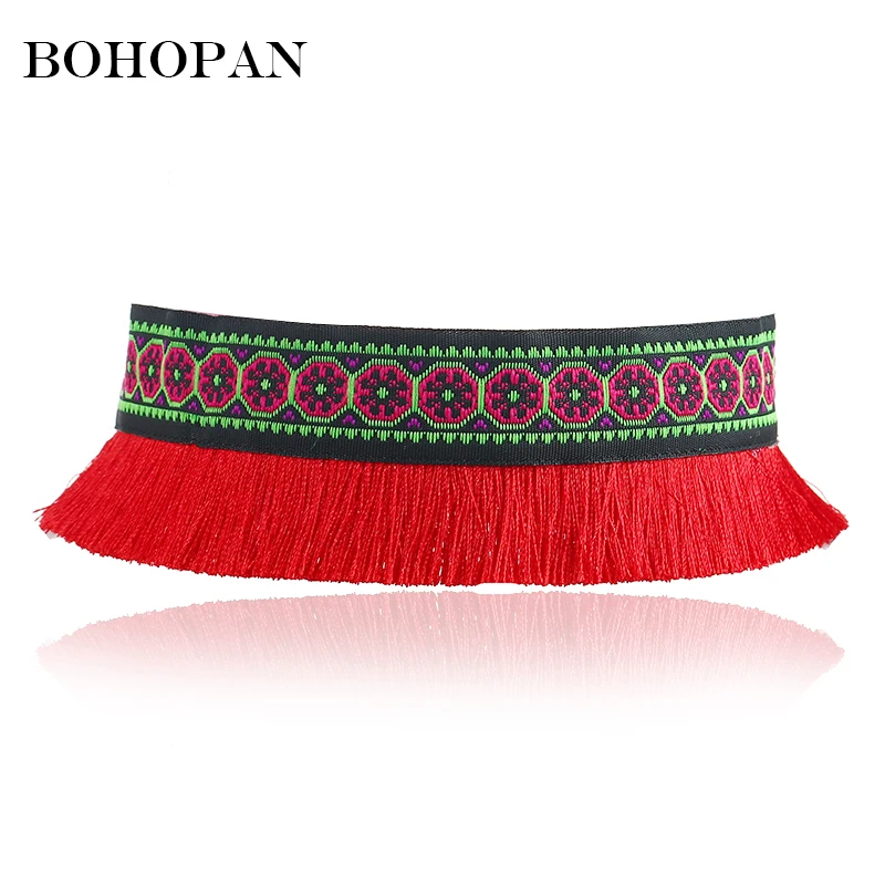 Vintage China Style Colour Statement Necklace For Women Embroidery Big Fringe Tassel Choker Necklaces Fashion Jewelry collares
Vintage China Style Colour Statement Necklace For Women Embroidery Big Fringe Tassel Choker Necklaces Fashion Jewelry collares